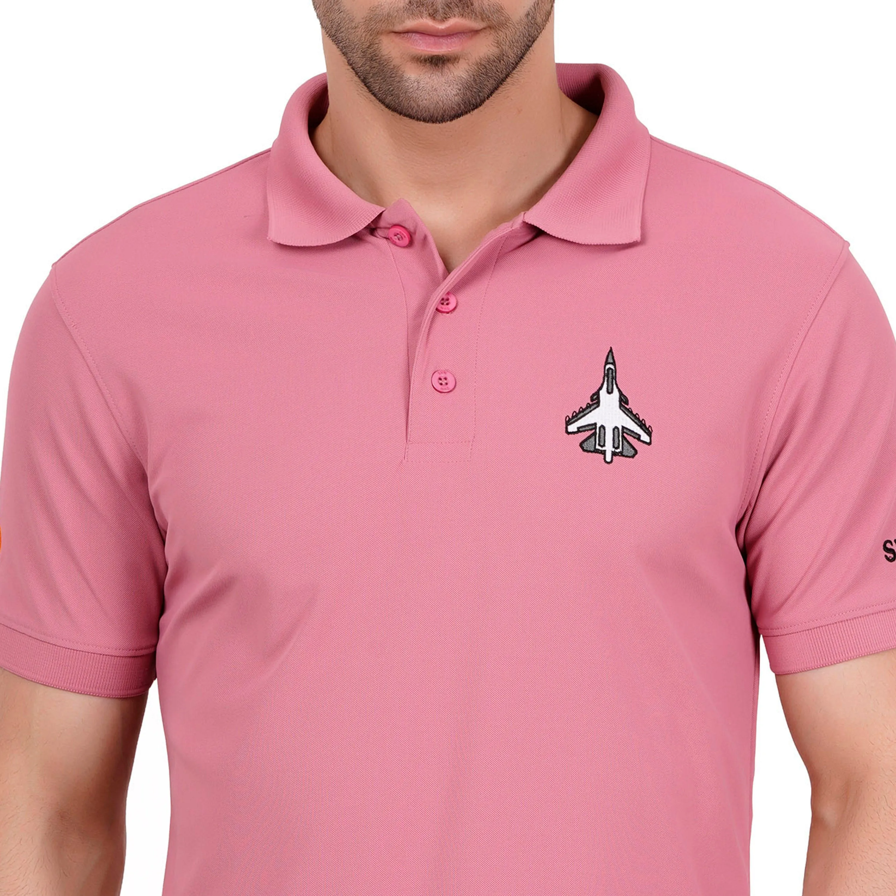 Men's Polos T Shirt SUKHOI-30 HEATHER ROSE