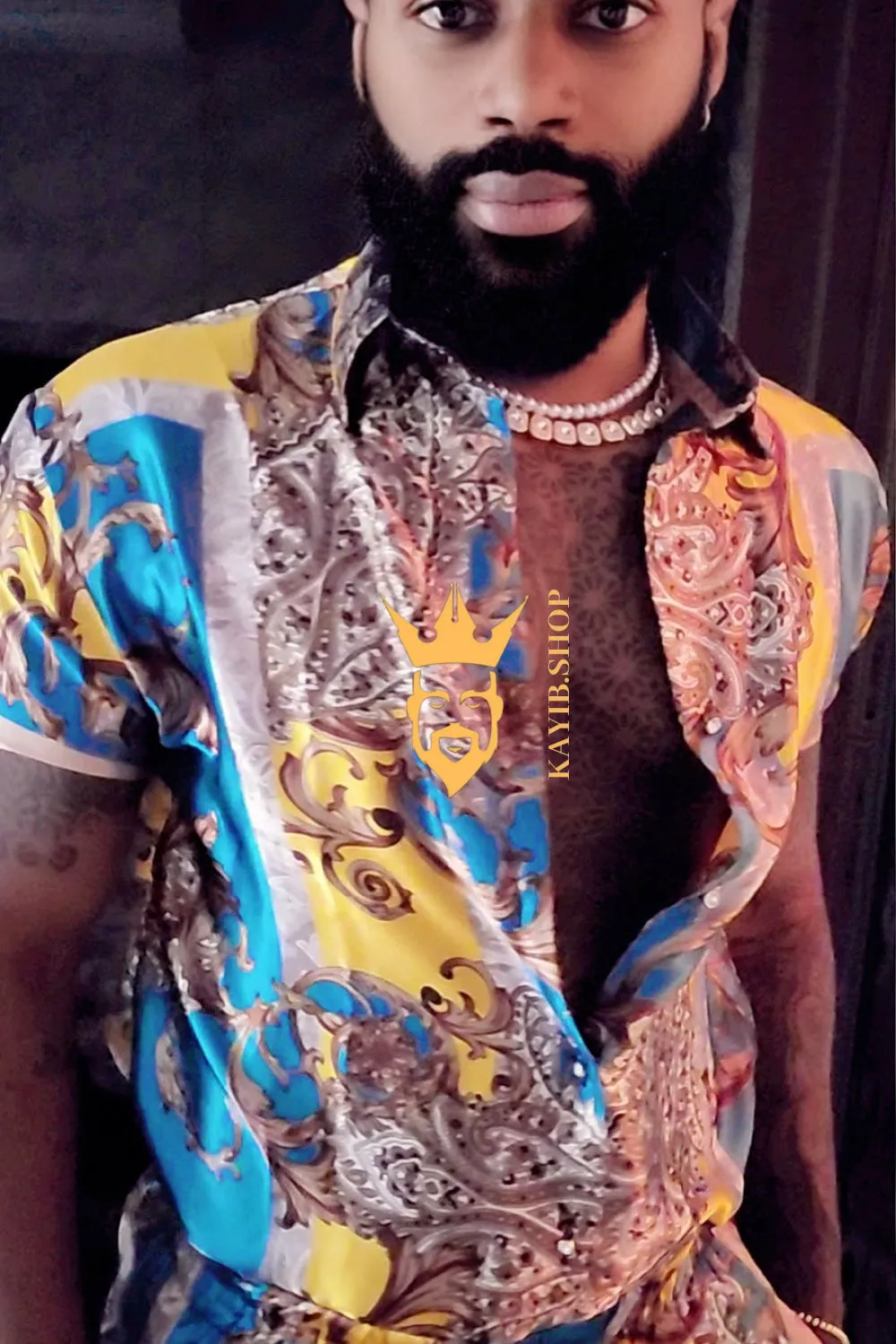 Men's Silk/Satin Shirt Shorts Set - Experience Ultimate Comfort and Embrace Versatility with Moisture-Wicking Technology