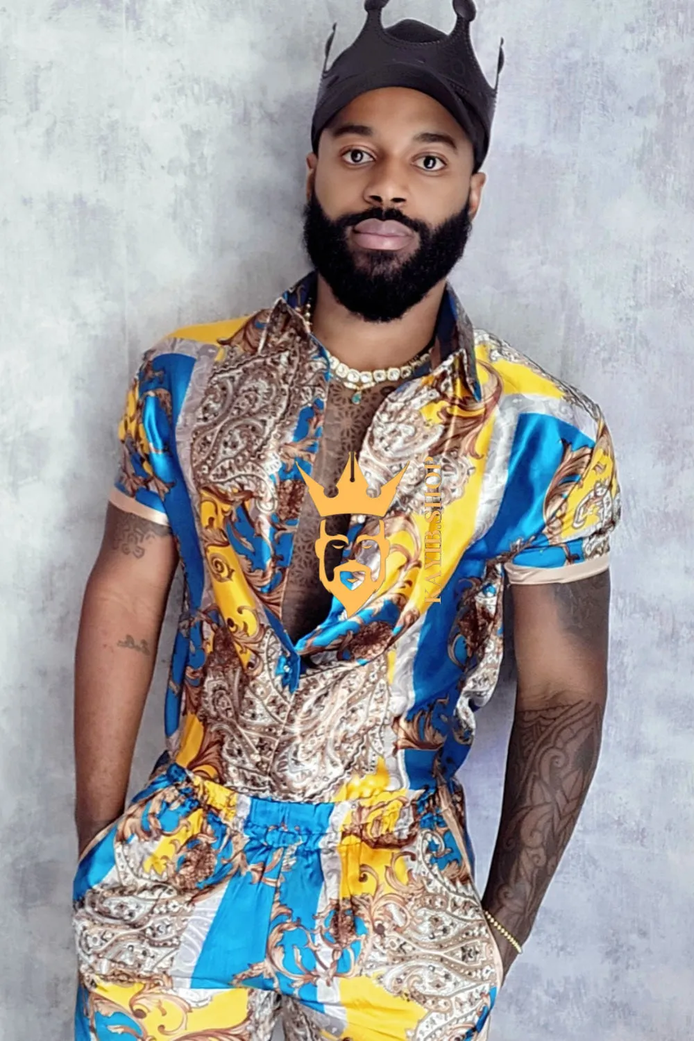 Men's Silk/Satin Shirt Shorts Set - Experience Ultimate Comfort and Embrace Versatility with Moisture-Wicking Technology