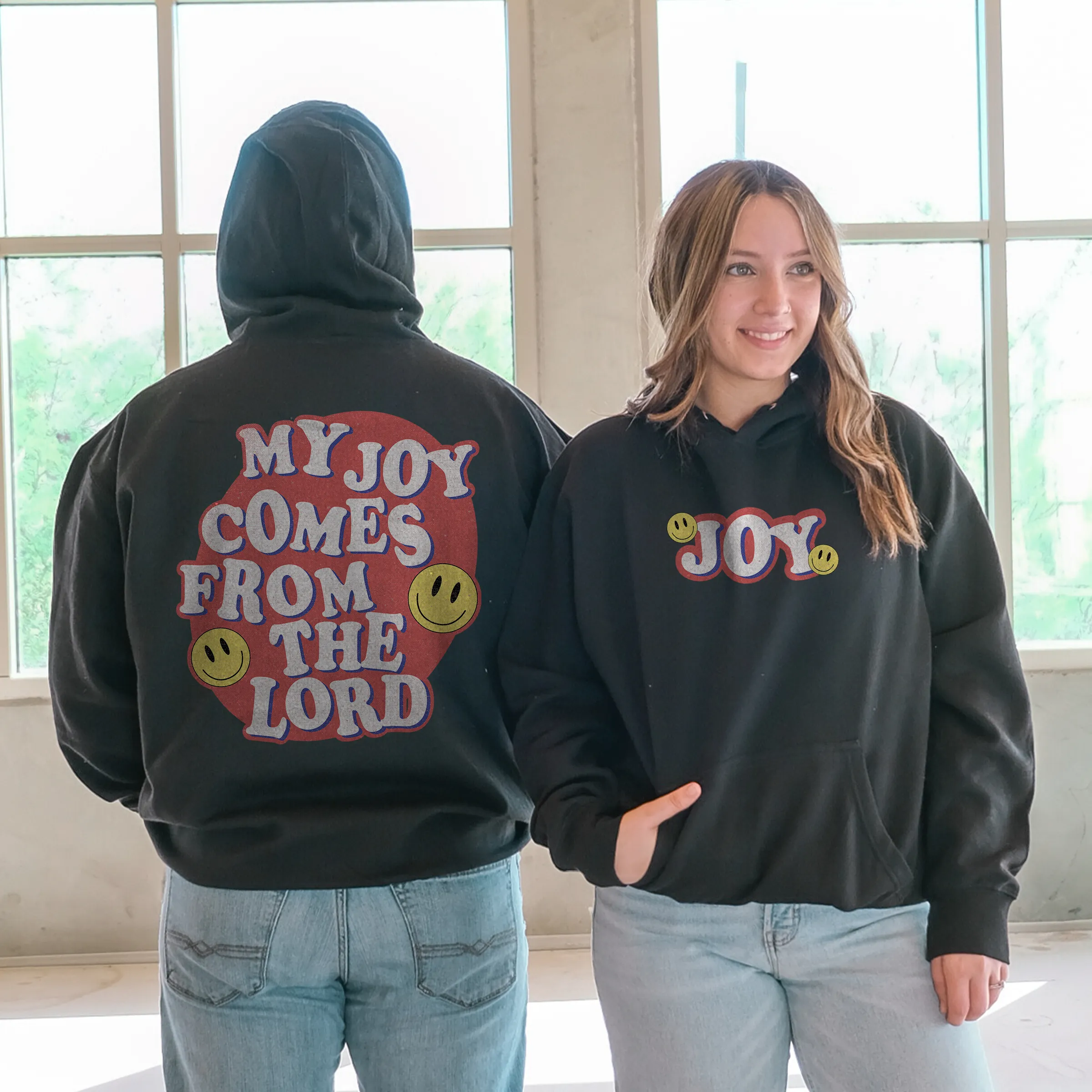 My Joy Comes From The Lord Pullover Hoodie - Black