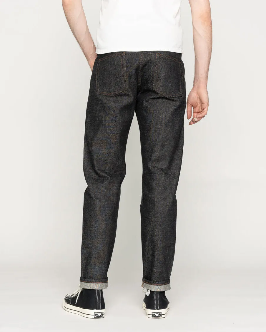Naked & Famous Denim Easy Guy Relaxed Tapered Mens Jeans - Elephant 13 Red Core