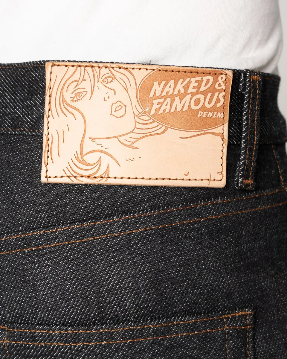 Naked & Famous Denim Easy Guy Relaxed Tapered Mens Jeans - Elephant 13 Red Core