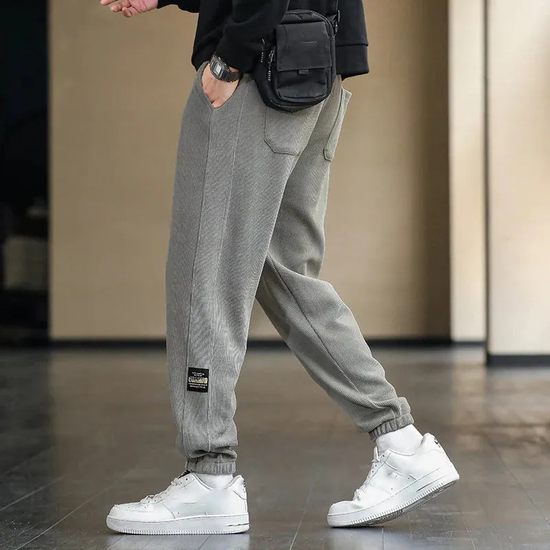 Nieuw product 49% korting Corduroy stof unisex casual zachte broek