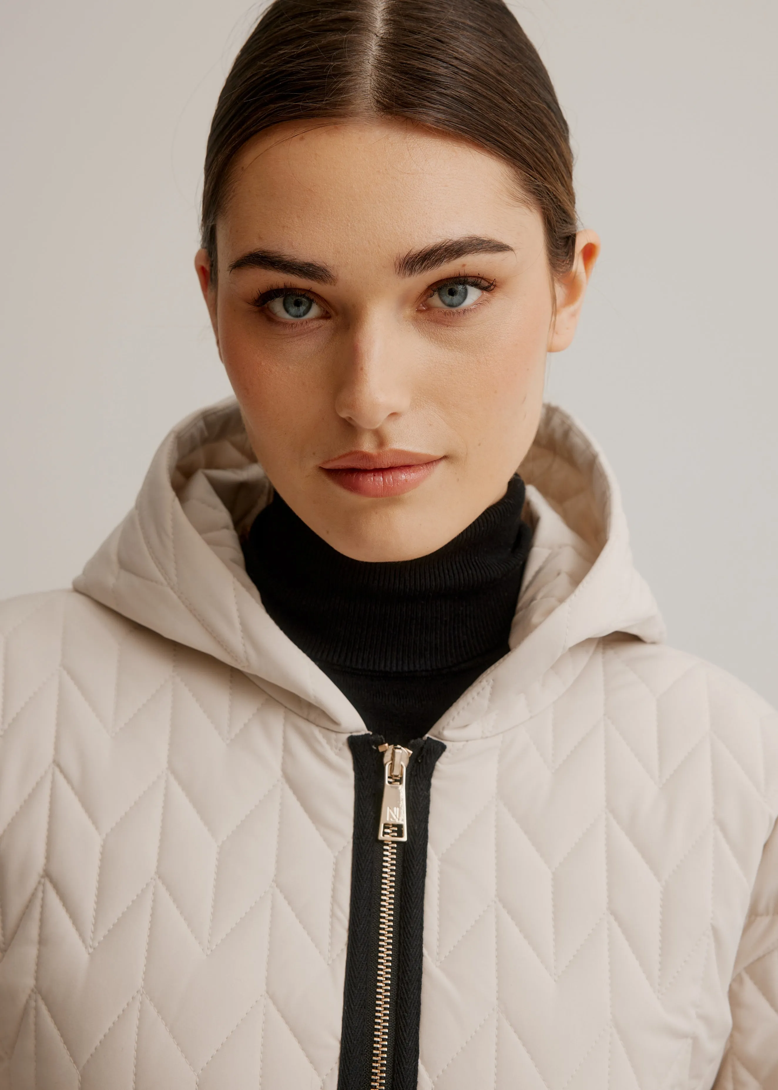 Nikki Jones - Quilted Stretch Relaxed Fit Coat -SALE