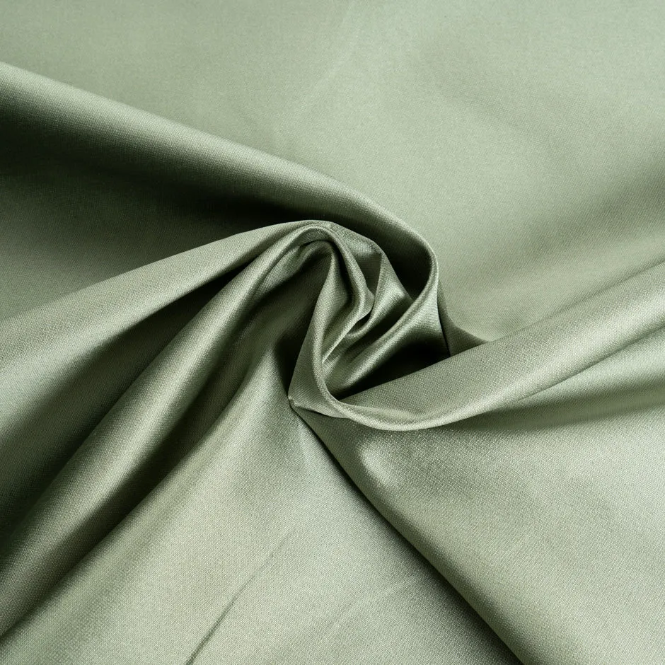 Pale Sage Green Pure Silk Shantung
