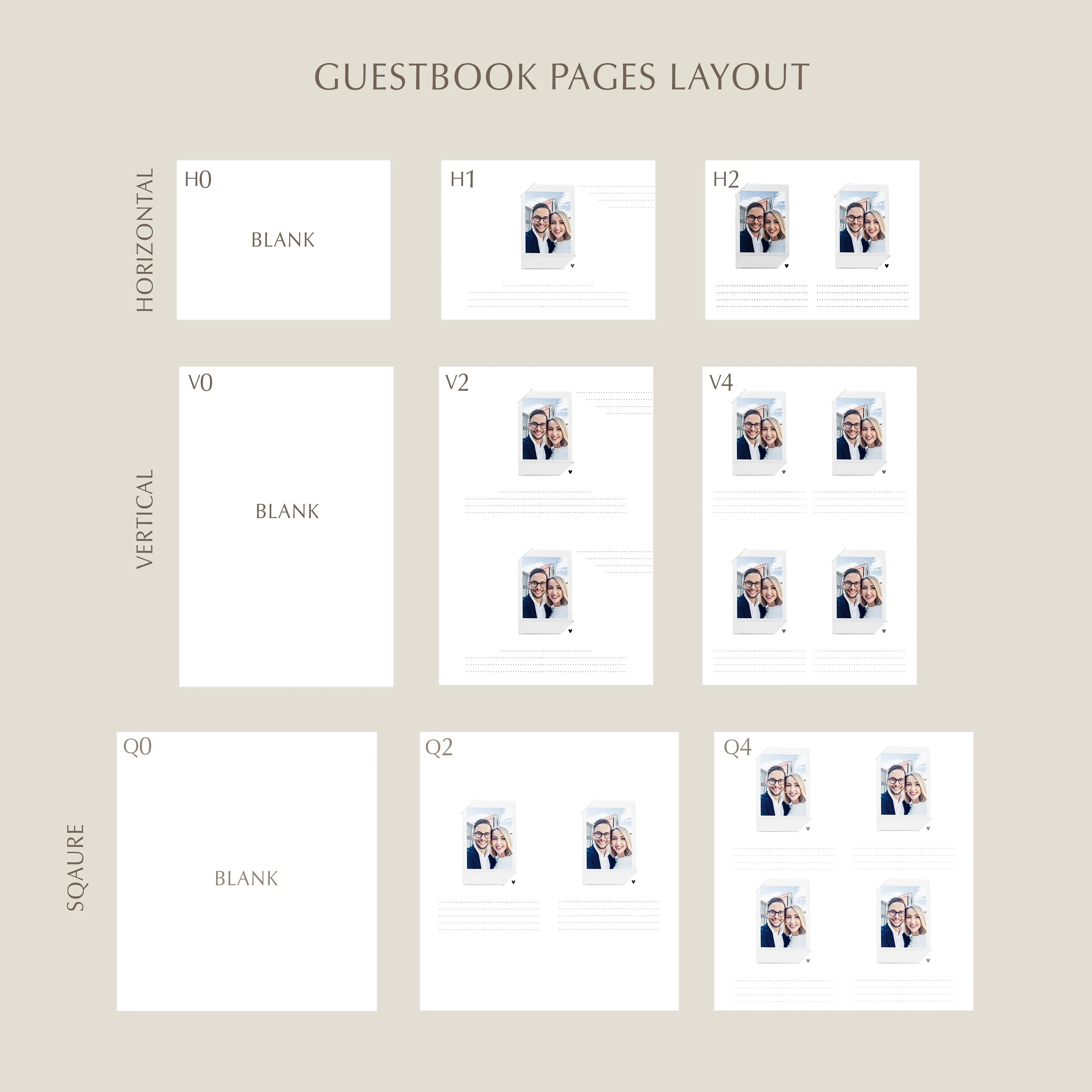 Peach   White Velour | Guest Book