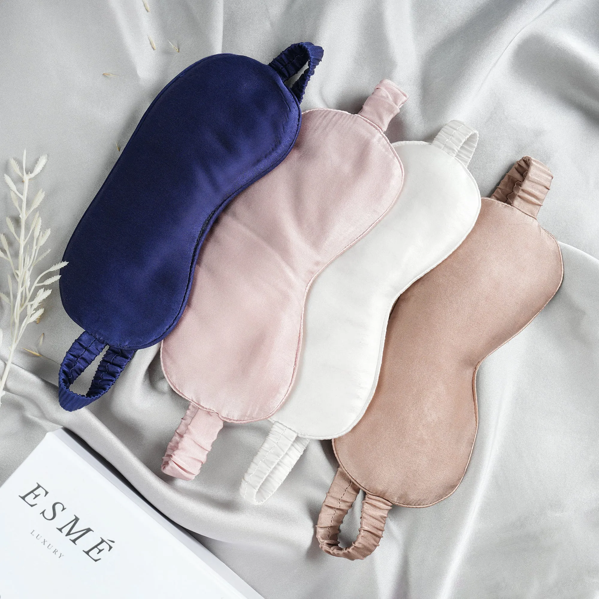 Pink Silk Eye Mask