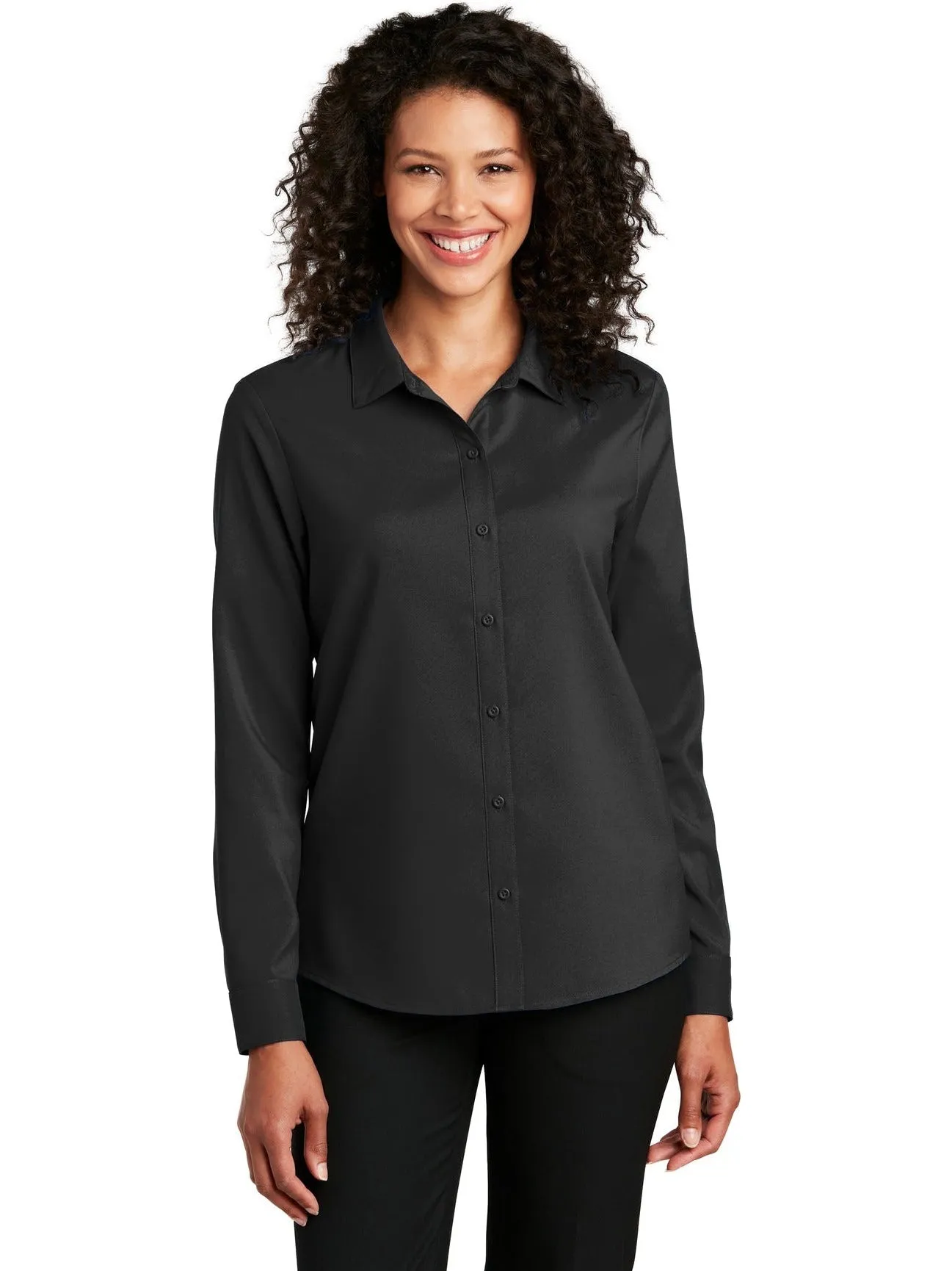 Port Authority Ladies Long Sleeve Performance Staff Shirt