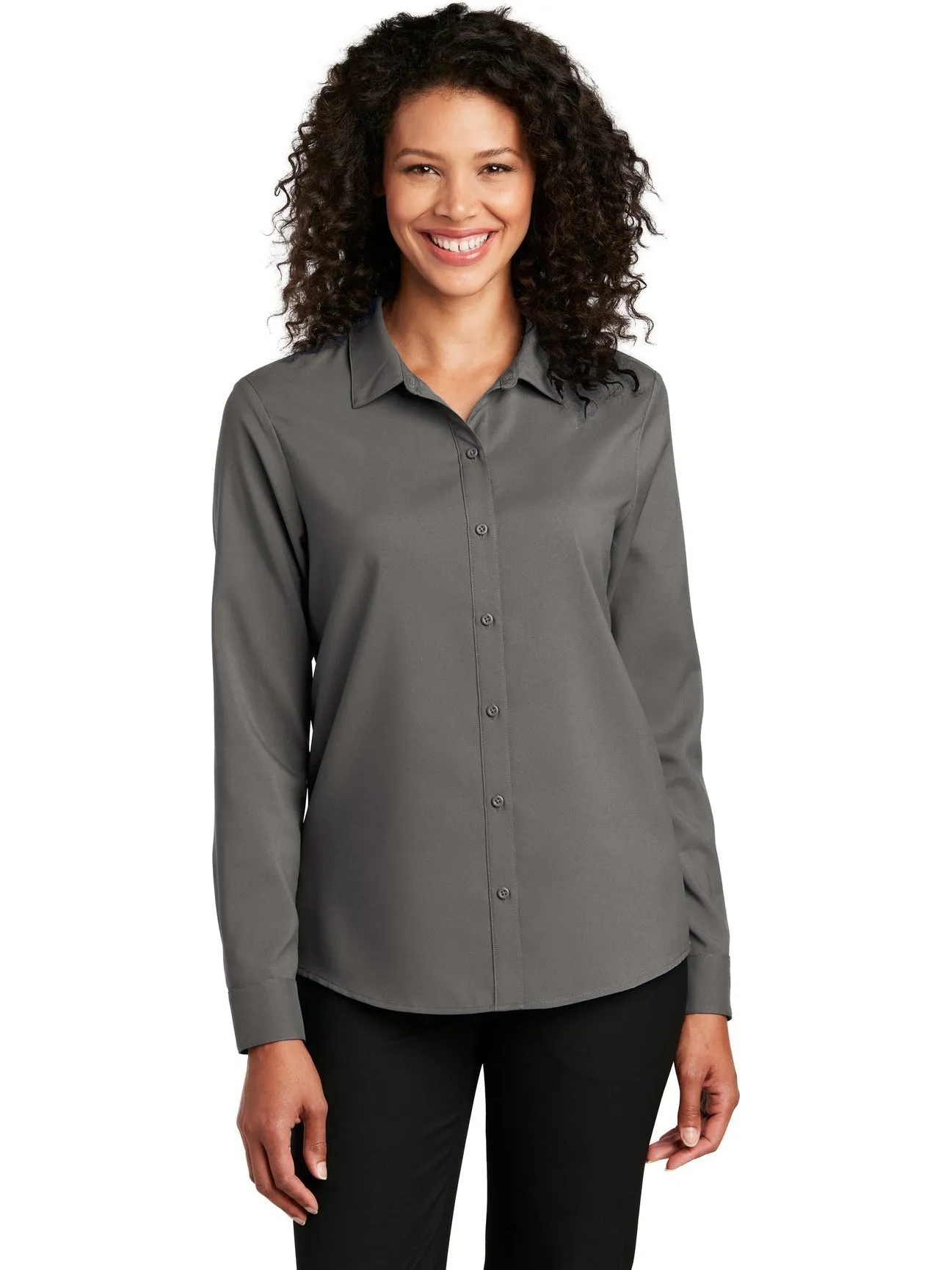 Port Authority Ladies Long Sleeve Performance Staff Shirt