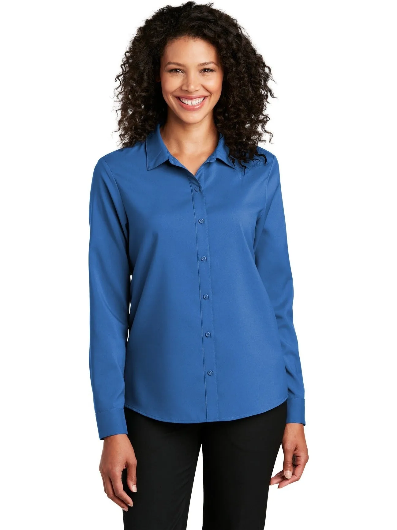 Port Authority Ladies Long Sleeve Performance Staff Shirt