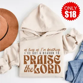 Praise The Lord Pullover Hoodie - Heather Dust