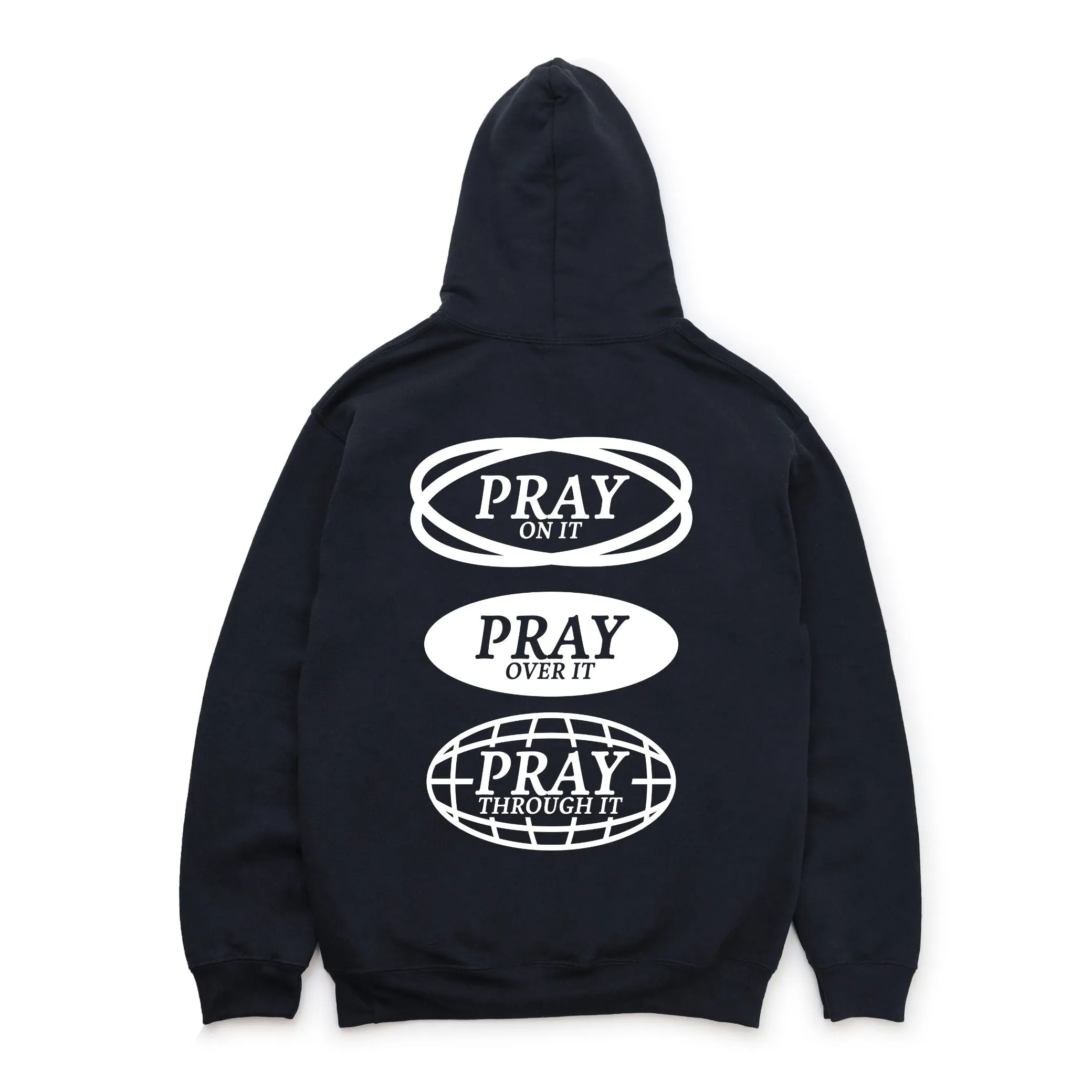 Pray On It Pullover Hoodie - Black
