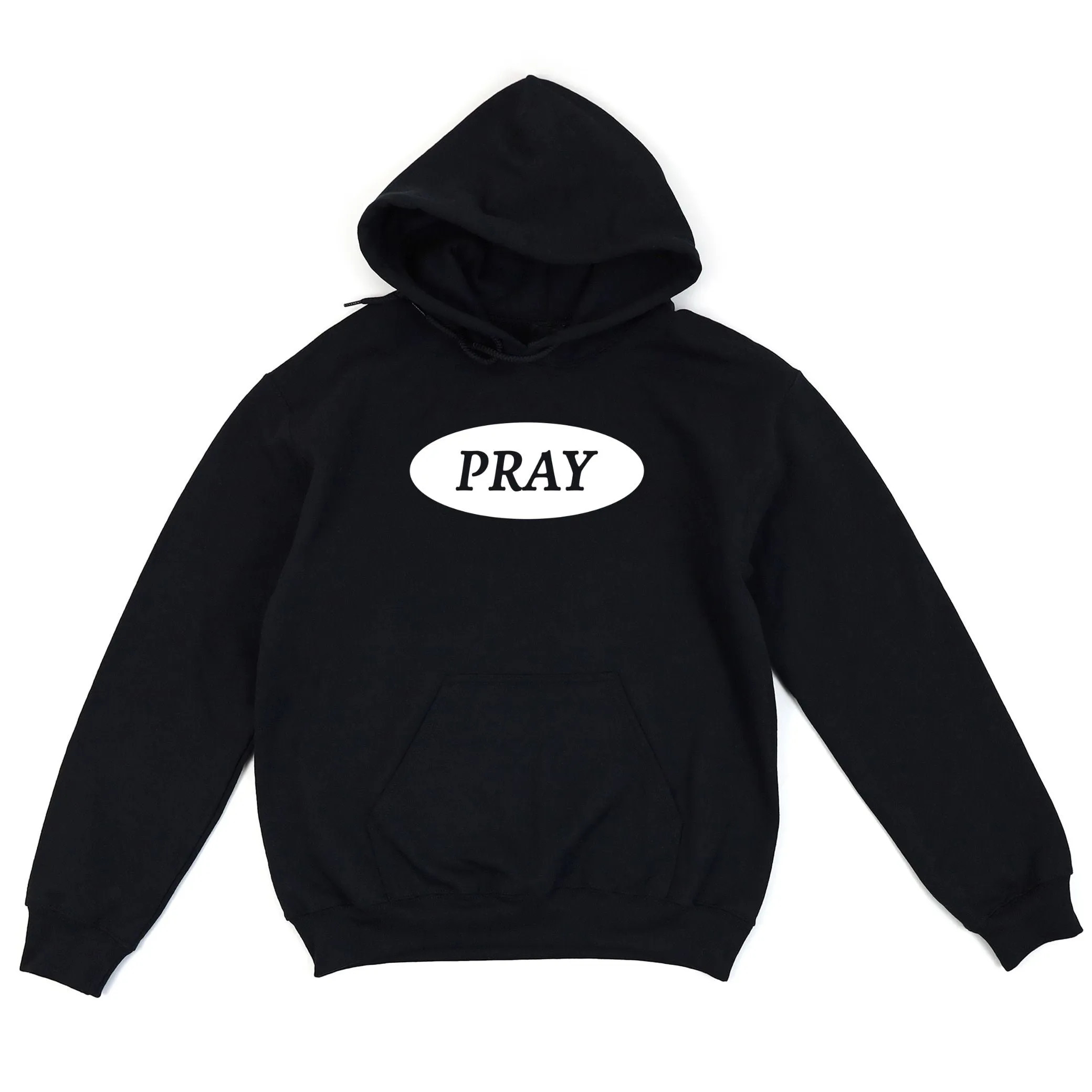 Pray On It Pullover Hoodie - Black