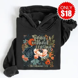 Pray Pullover Hoodie - Black