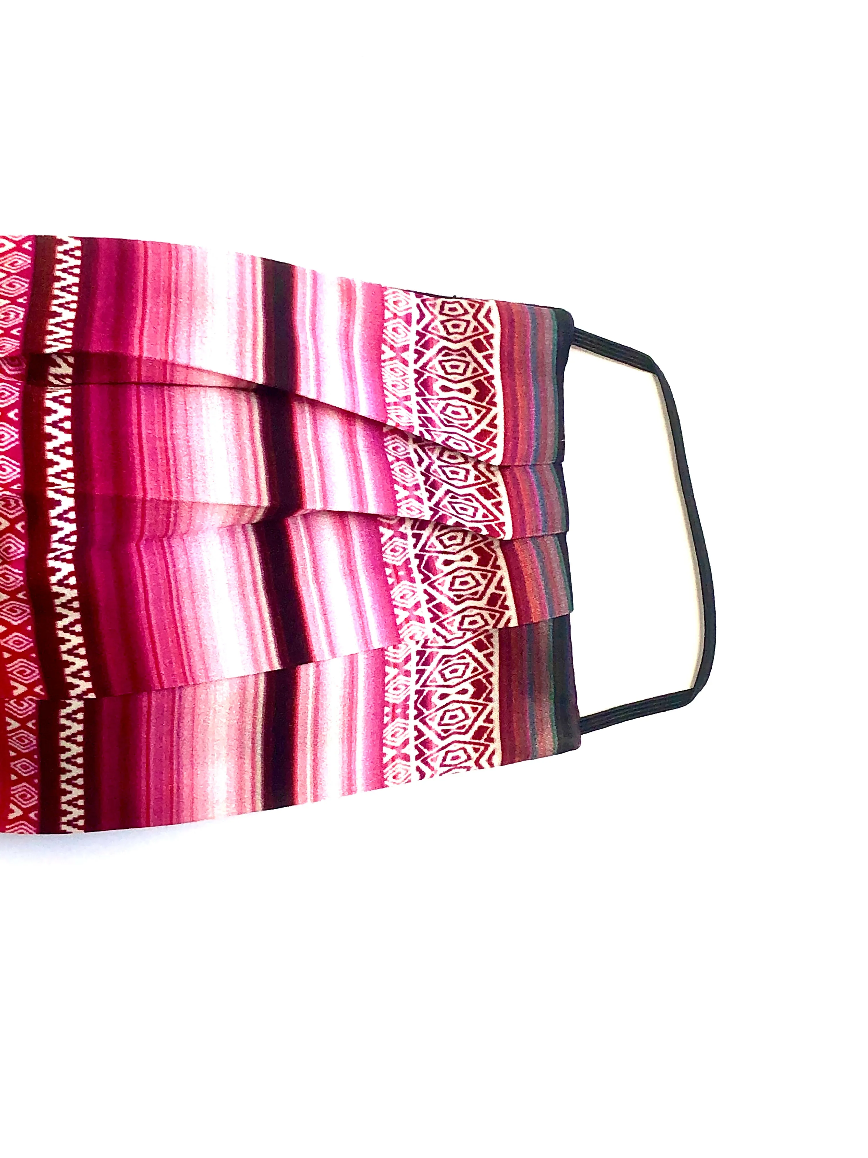 Printed Silk Face Mask   Serape Sunset
