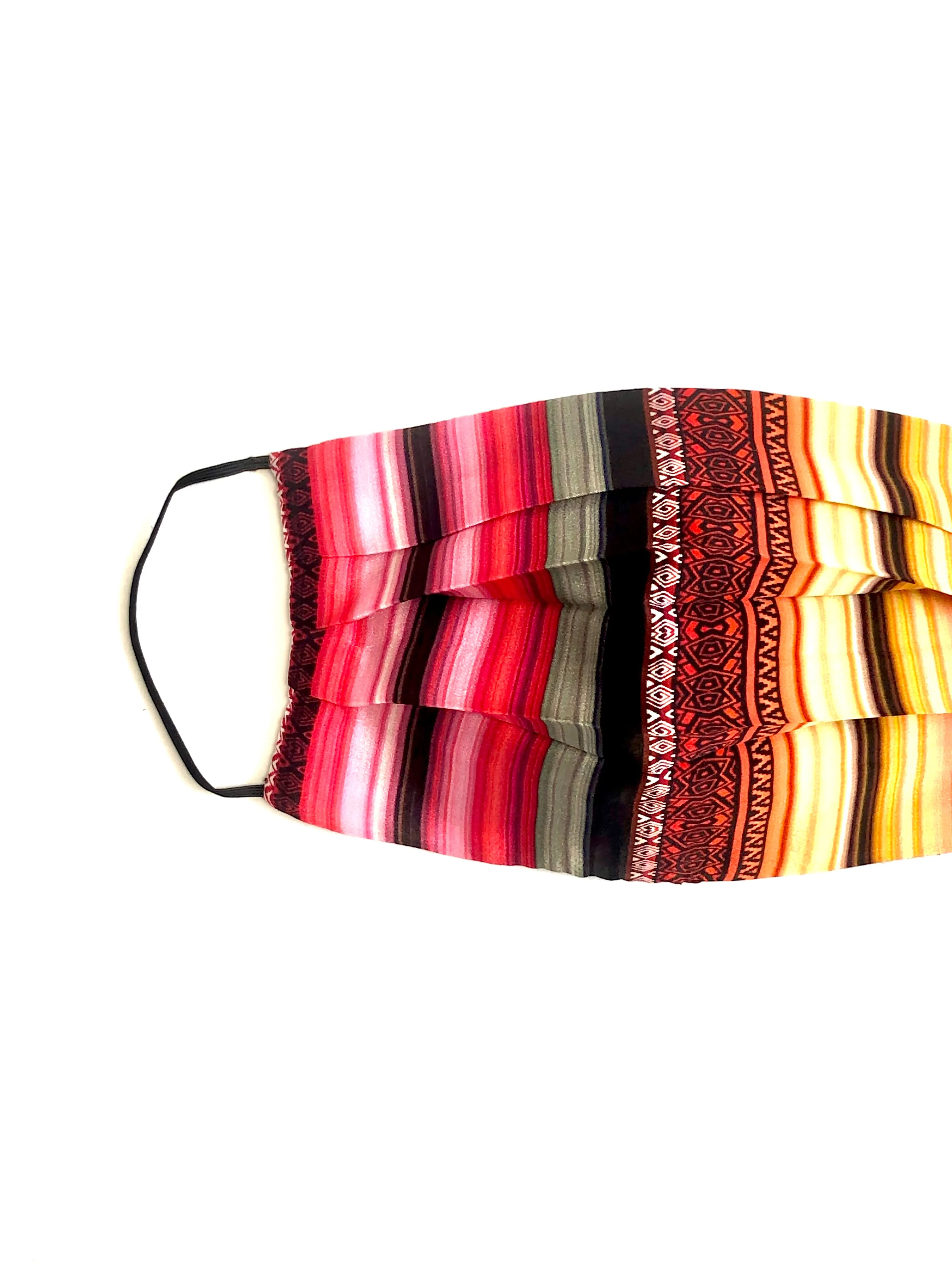 Printed Silk Face Mask   Serape Sunset