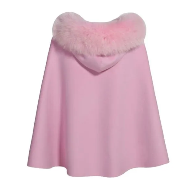 Priscilla Cashmere Hooded Cape