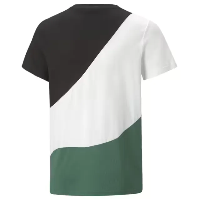 Puma T-shirt da ragazzo manica corta Power Cat Tee B 674231-37 vine
