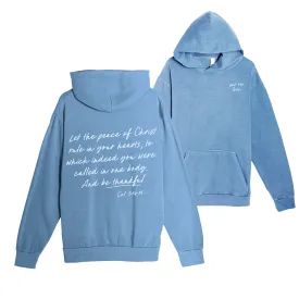 Put on Love Pullover Hoodie - Pebble Blue