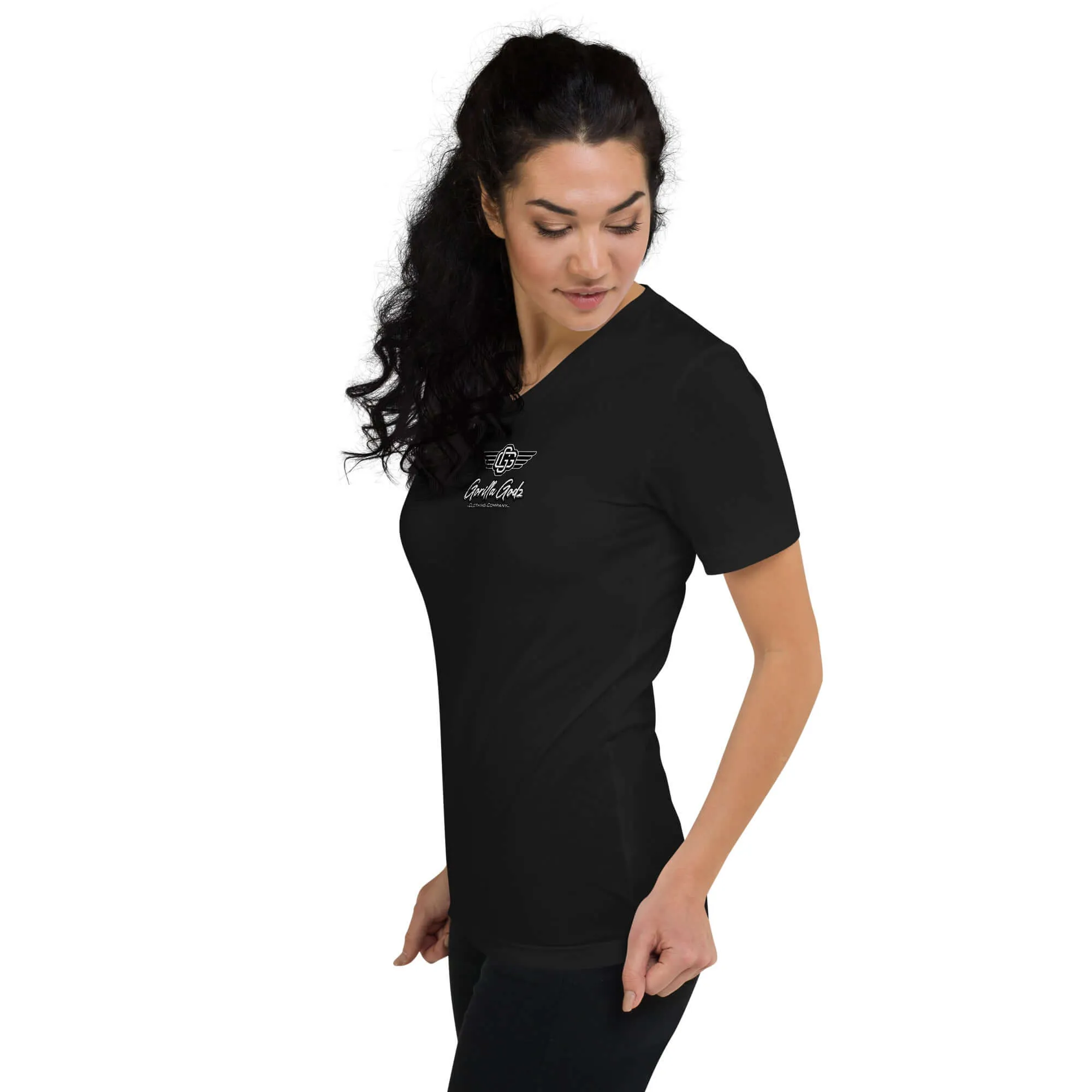 "Half Human Half Beast" Unisex Short Sleeve V-Neck T-Shirt