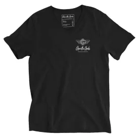 "Half Human Half Beast" Unisex Short Sleeve V-Neck T-Shirt