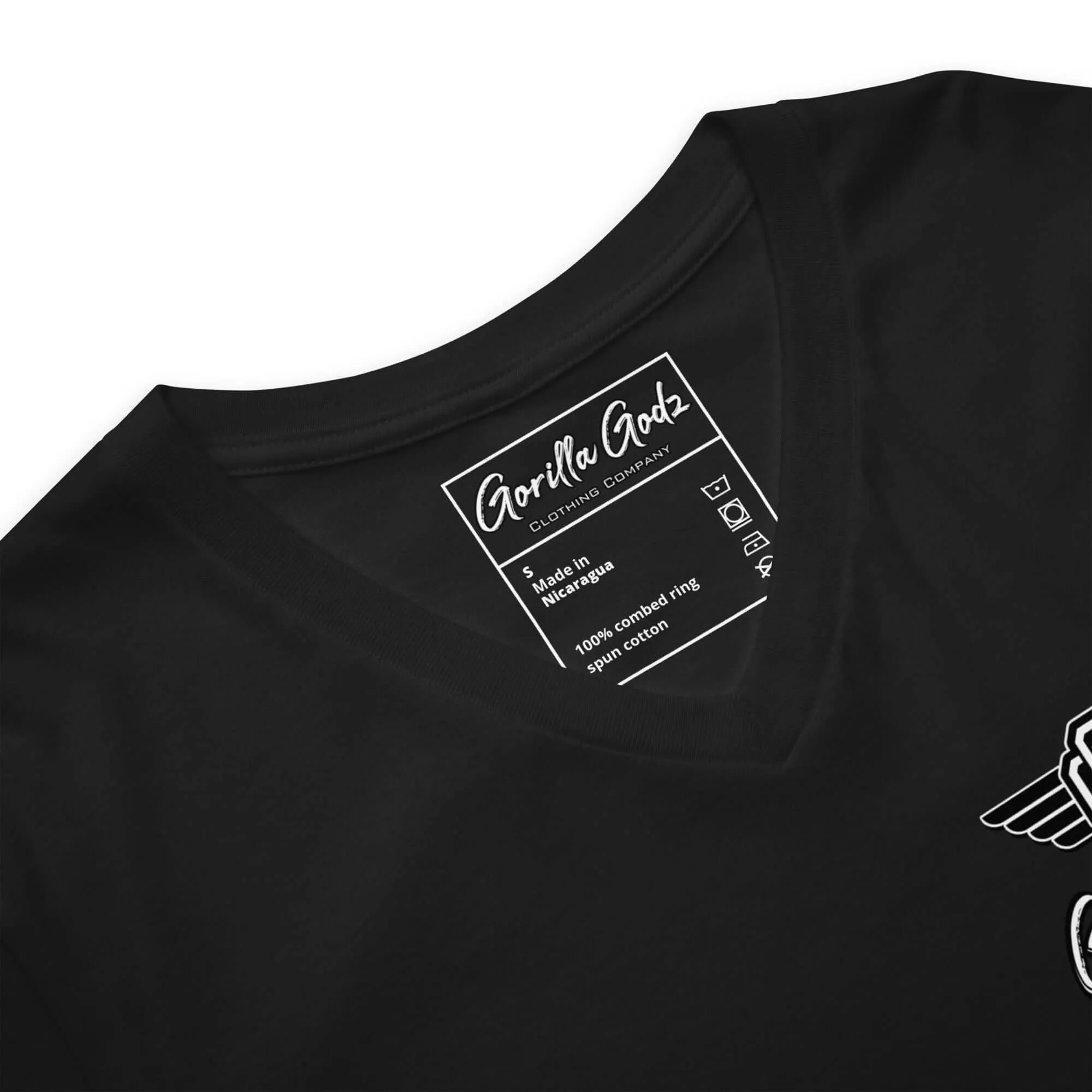 "Half Human Half Beast" Unisex Short Sleeve V-Neck T-Shirt