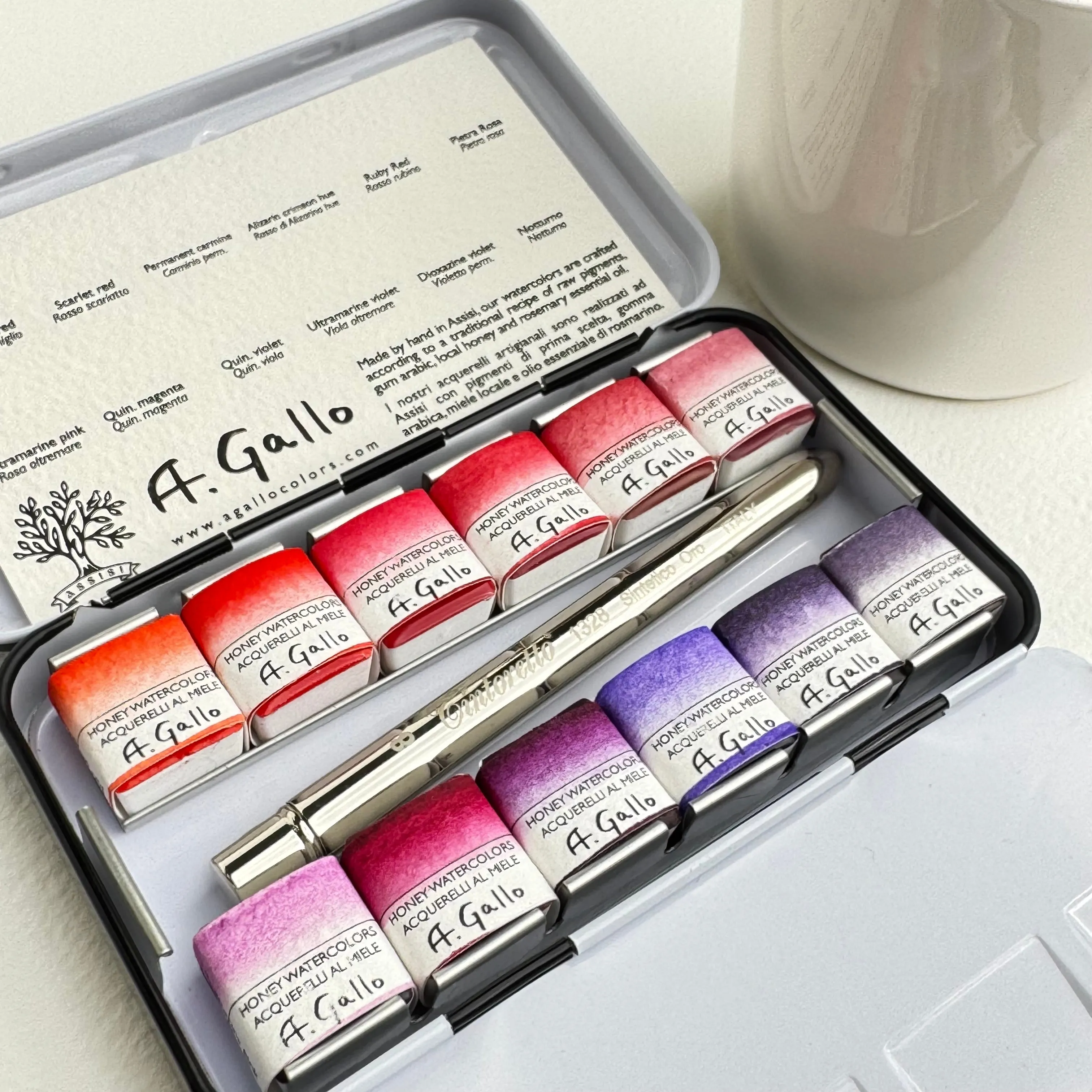 Red Palette - Handmade Watercolor set