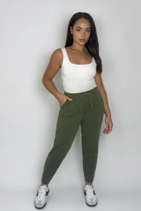 Relaxed Fit Drawstring Elasticated Waist Joggers