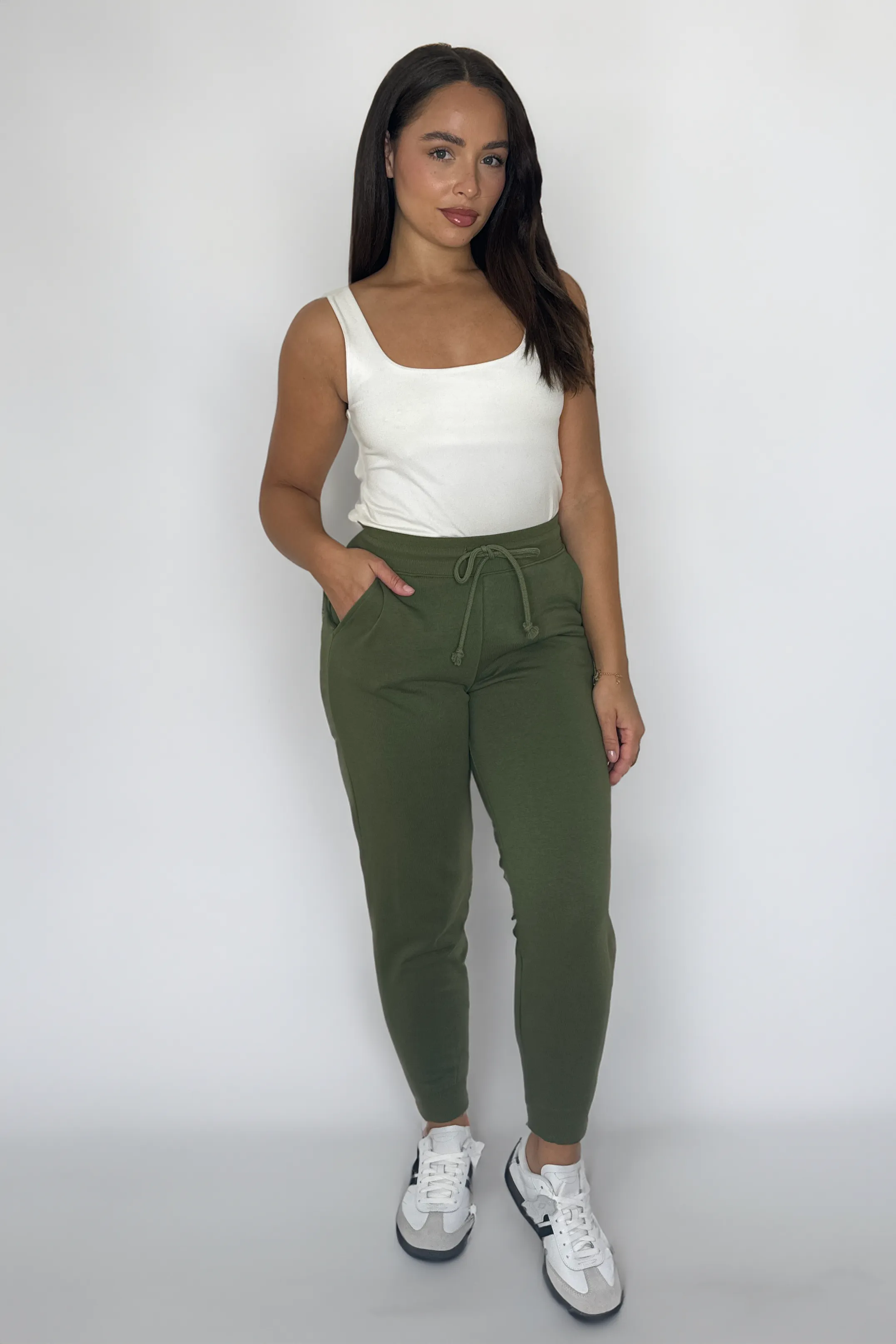 Relaxed Fit Drawstring Elasticated Waist Joggers