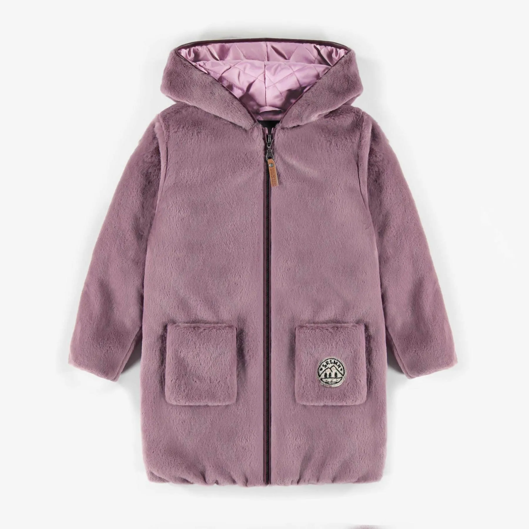 REVERSIBLE PLUSH COAT, CHILD