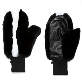 Rex Mitten Black and White Stripe