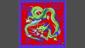 Rice Symphony Silk 36 inch - Red Dragon