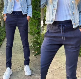 Shely Corduroy Blue Bevy Pant