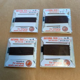 Silk Beadstringing Pack, Brown