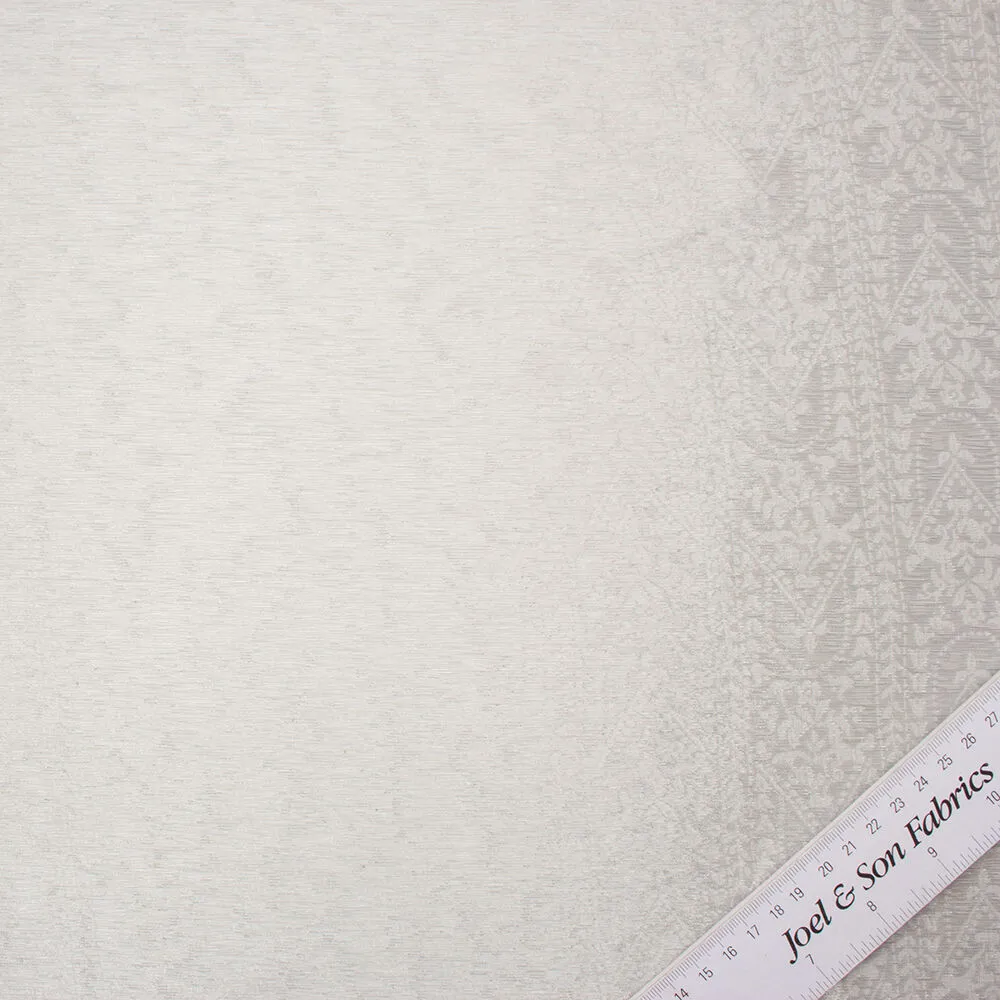 Silver Metallic Silk Organza