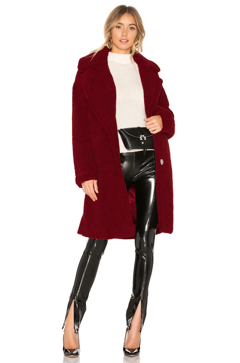 Single Breasted Stylish Teddy Coat