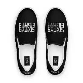 Sixty Eight 93 Logo White & Black Men's Slip On Shoes