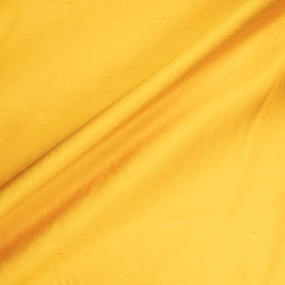 Sunflower Yellow Pure Silk Shantung