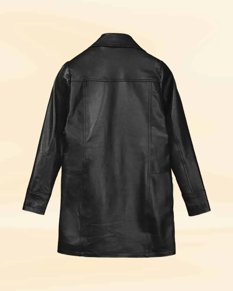 The Elegant Adventurer Leather Trench Coat