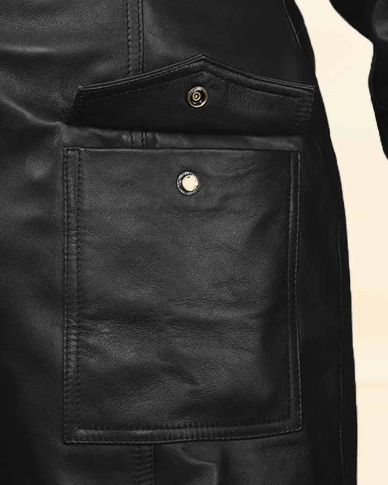 The Elegant Adventurer Leather Trench Coat