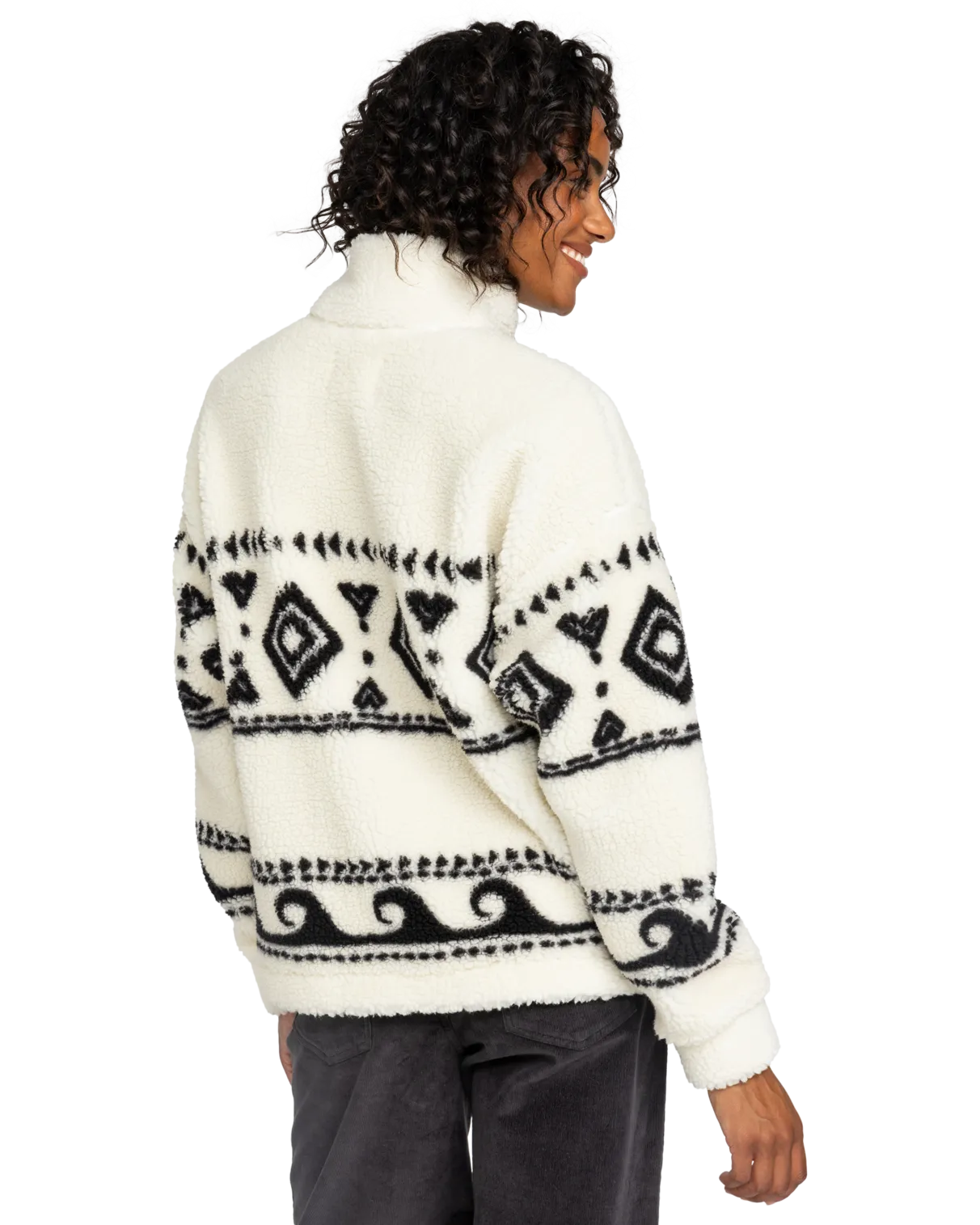 Treasure Soul Fleece Jacket in Egret