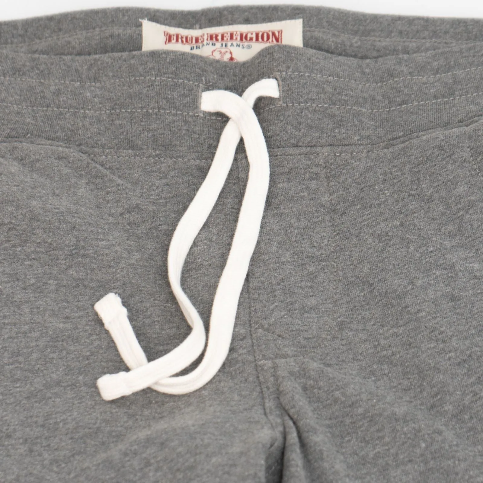 True Religion Mens Joggers Grey Quilt Moto