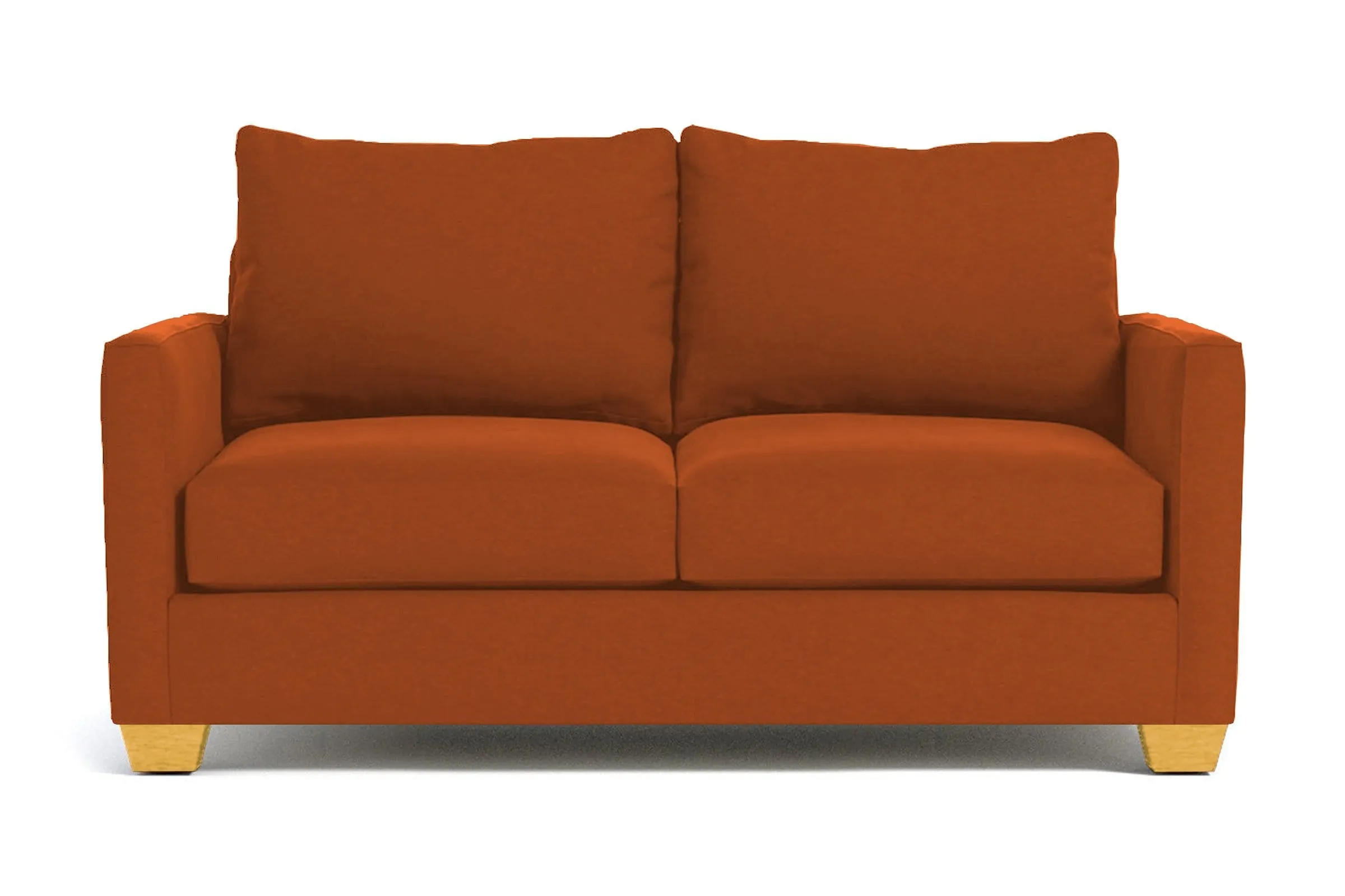 Tuxedo Apartment Size Sofa :: Leg Finish: Natural / Size: Apartment Size - 69"w