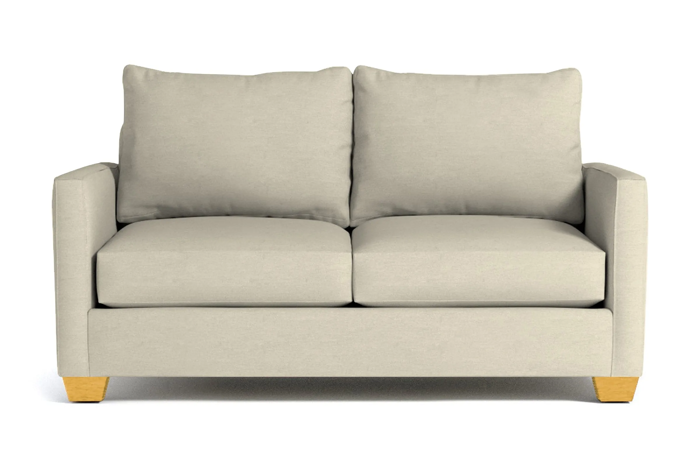 Tuxedo Apartment Size Sofa :: Leg Finish: Natural / Size: Apartment Size - 69"w