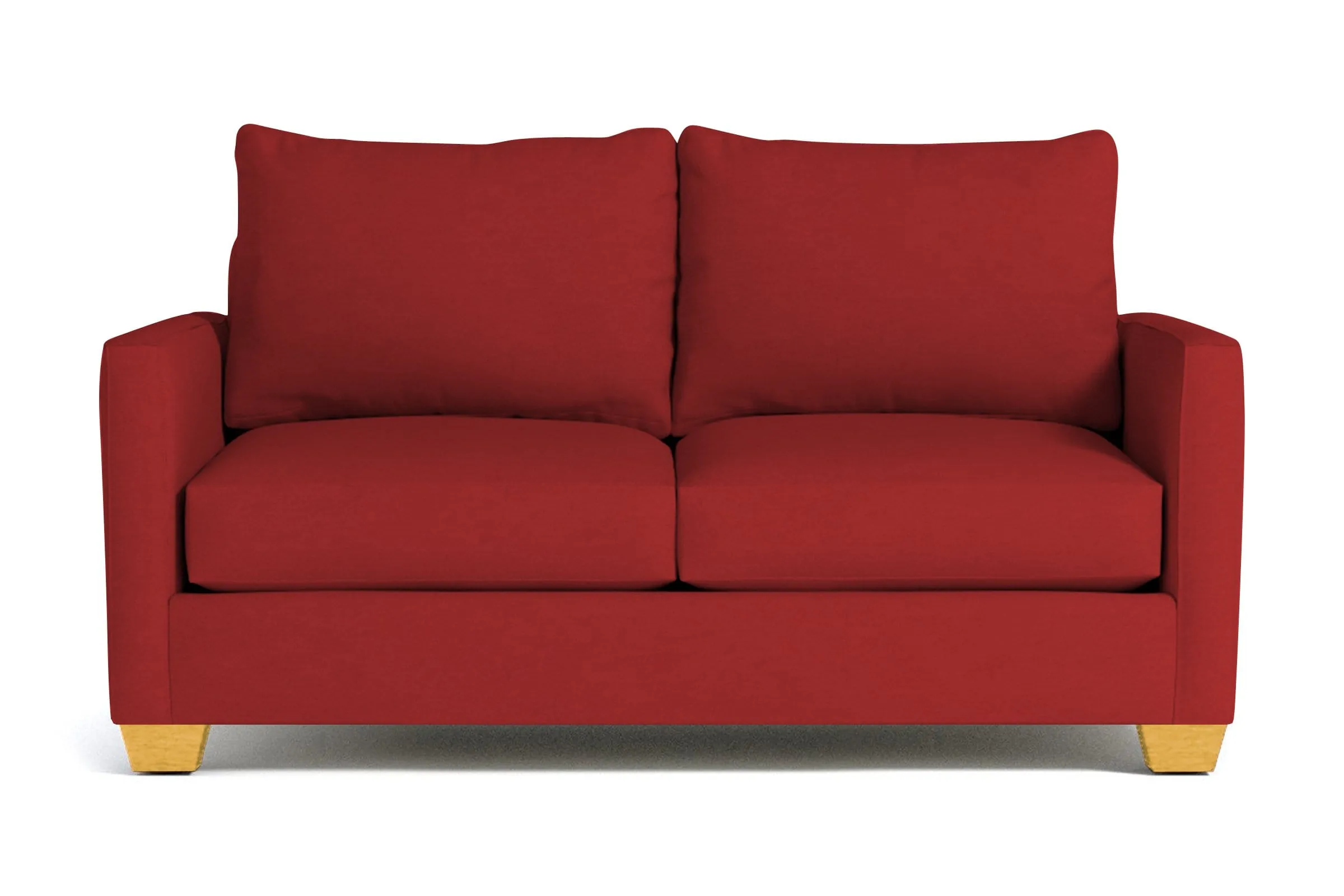 Tuxedo Apartment Size Sofa :: Leg Finish: Natural / Size: Apartment Size - 69"w
