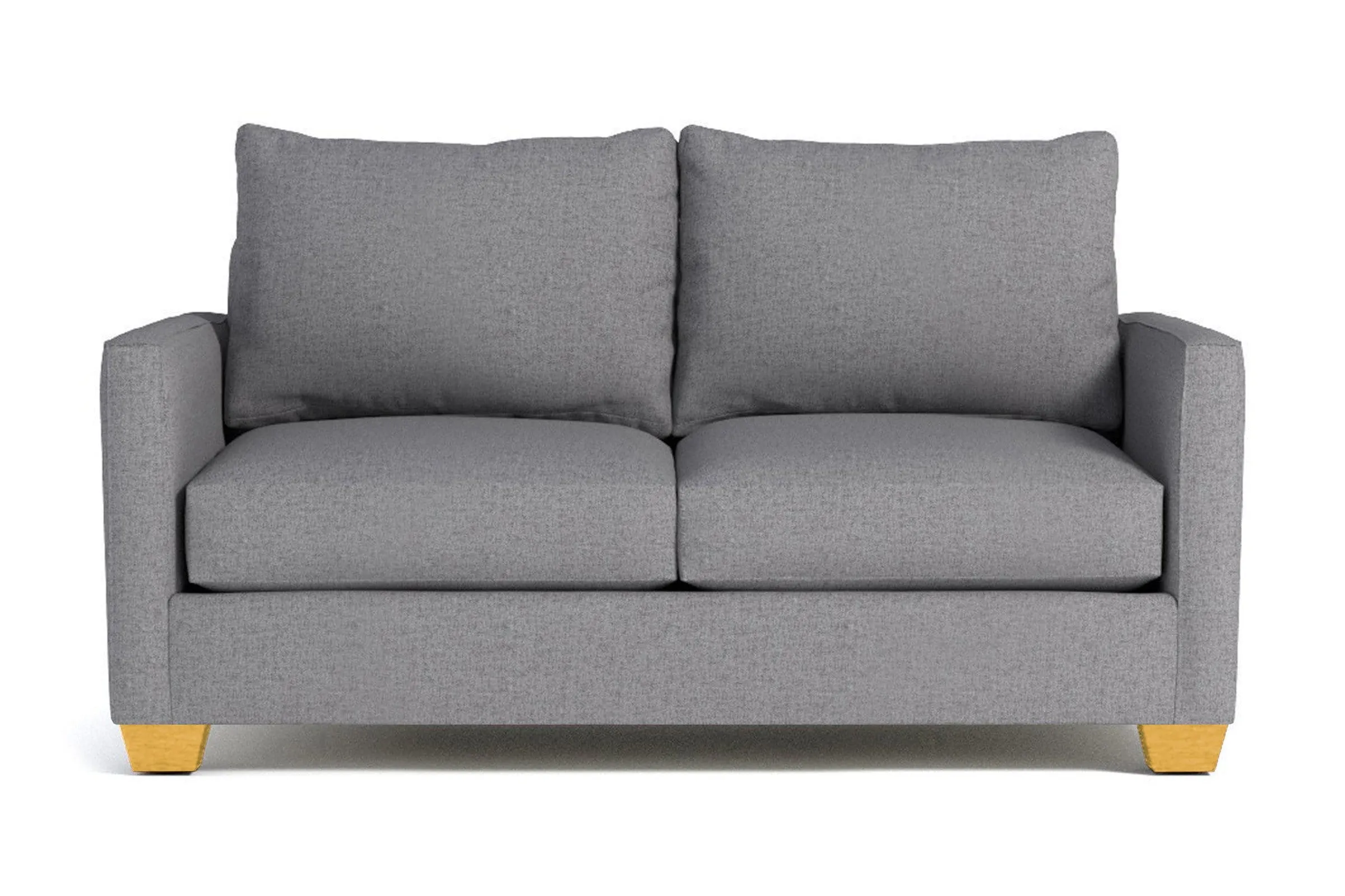 Tuxedo Apartment Size Sofa :: Leg Finish: Natural / Size: Apartment Size - 69"w