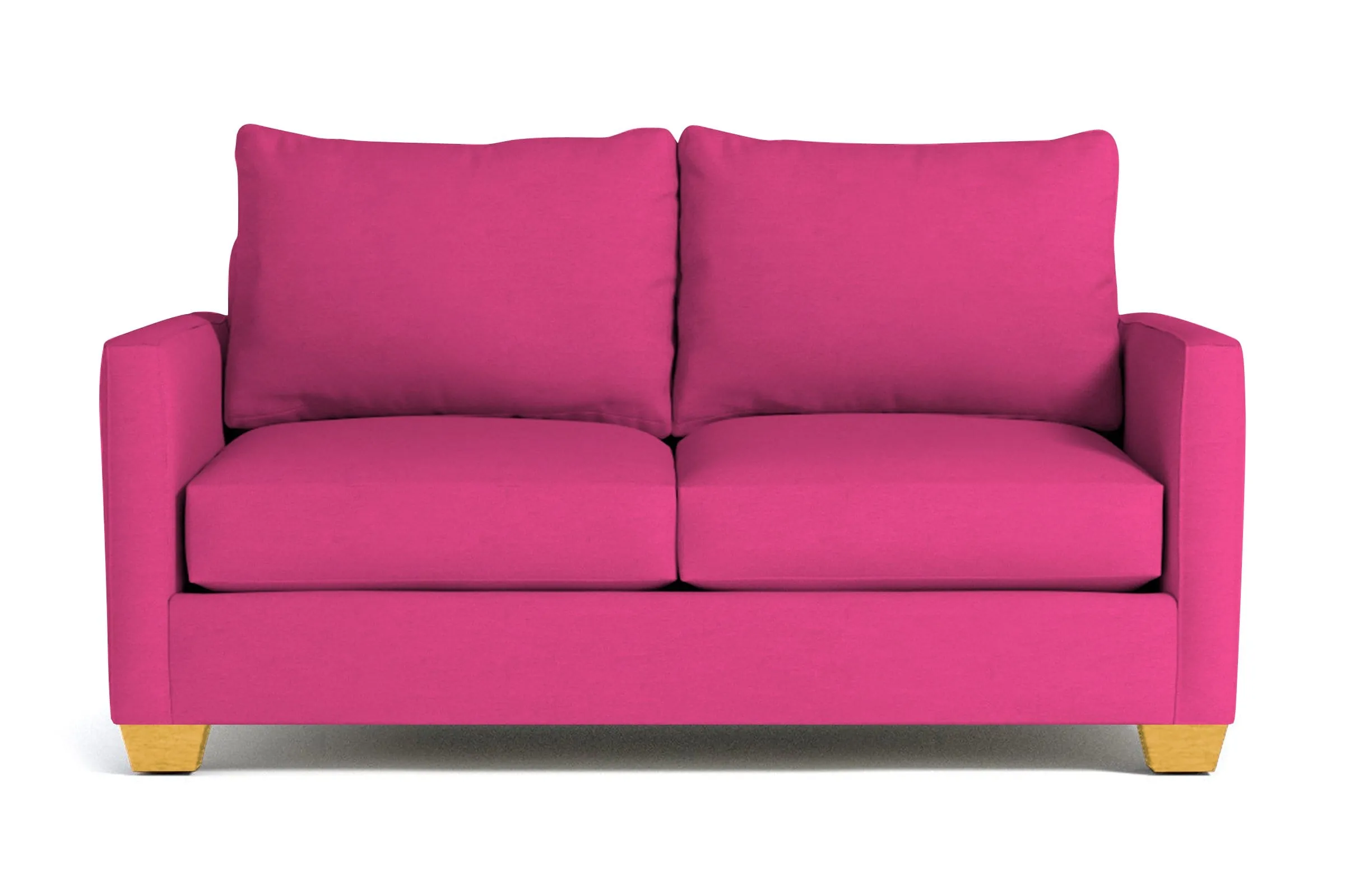 Tuxedo Apartment Size Sofa :: Leg Finish: Natural / Size: Apartment Size - 69"w