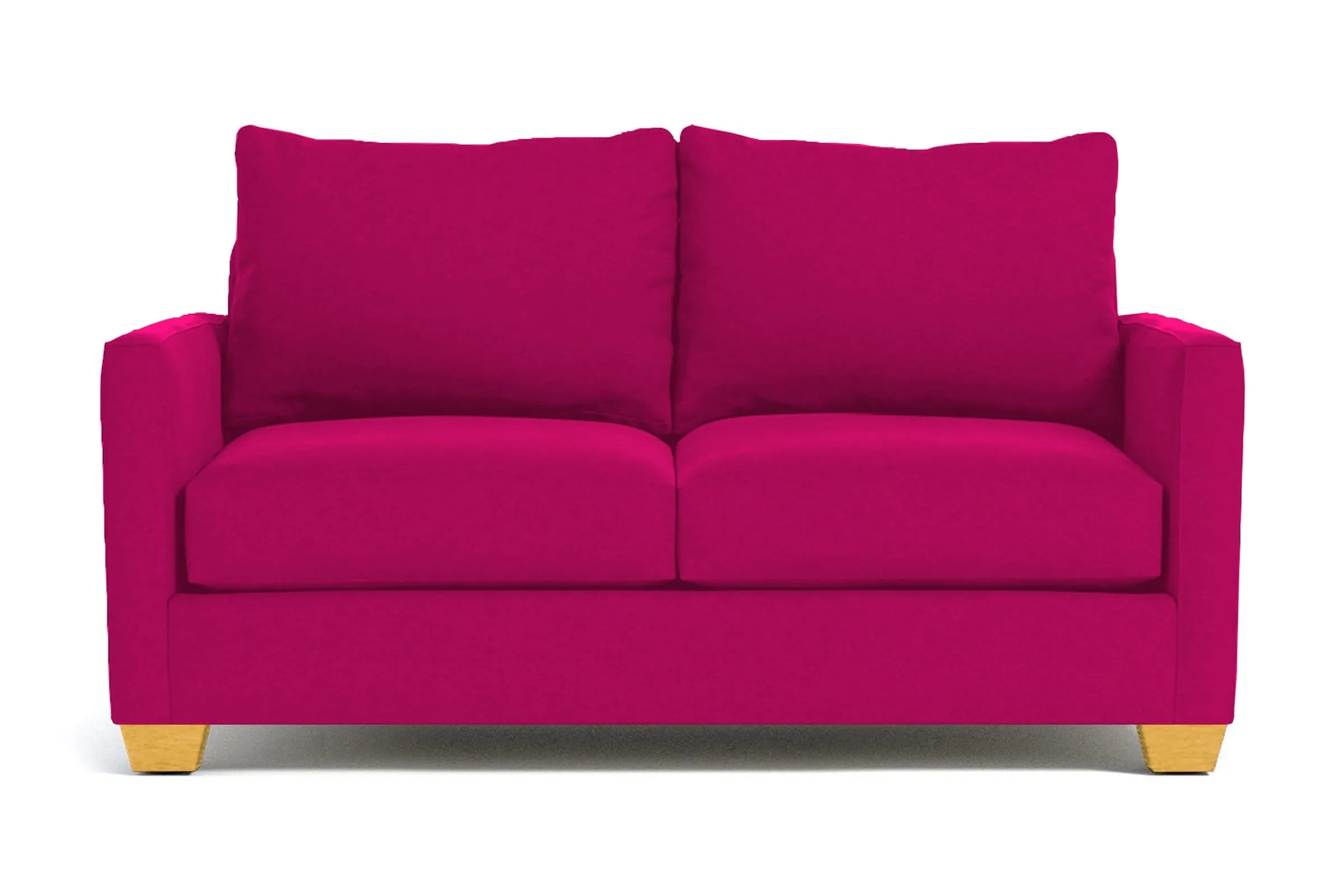 Tuxedo Apartment Size Sofa :: Leg Finish: Natural / Size: Apartment Size - 69"w