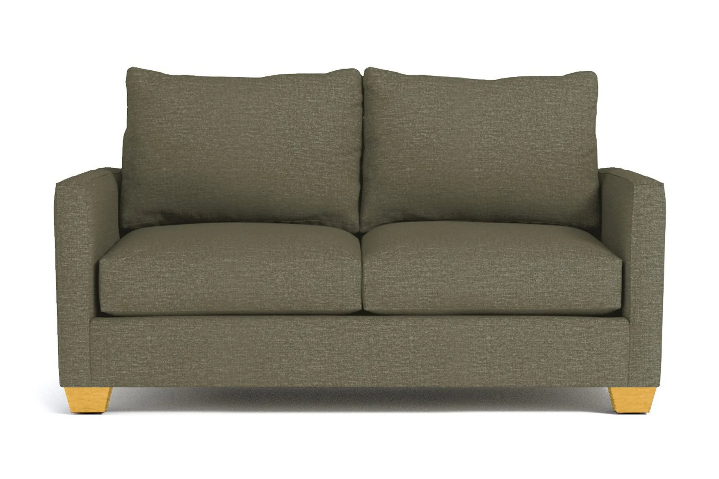 Tuxedo Apartment Size Sofa :: Leg Finish: Natural / Size: Apartment Size - 69"w