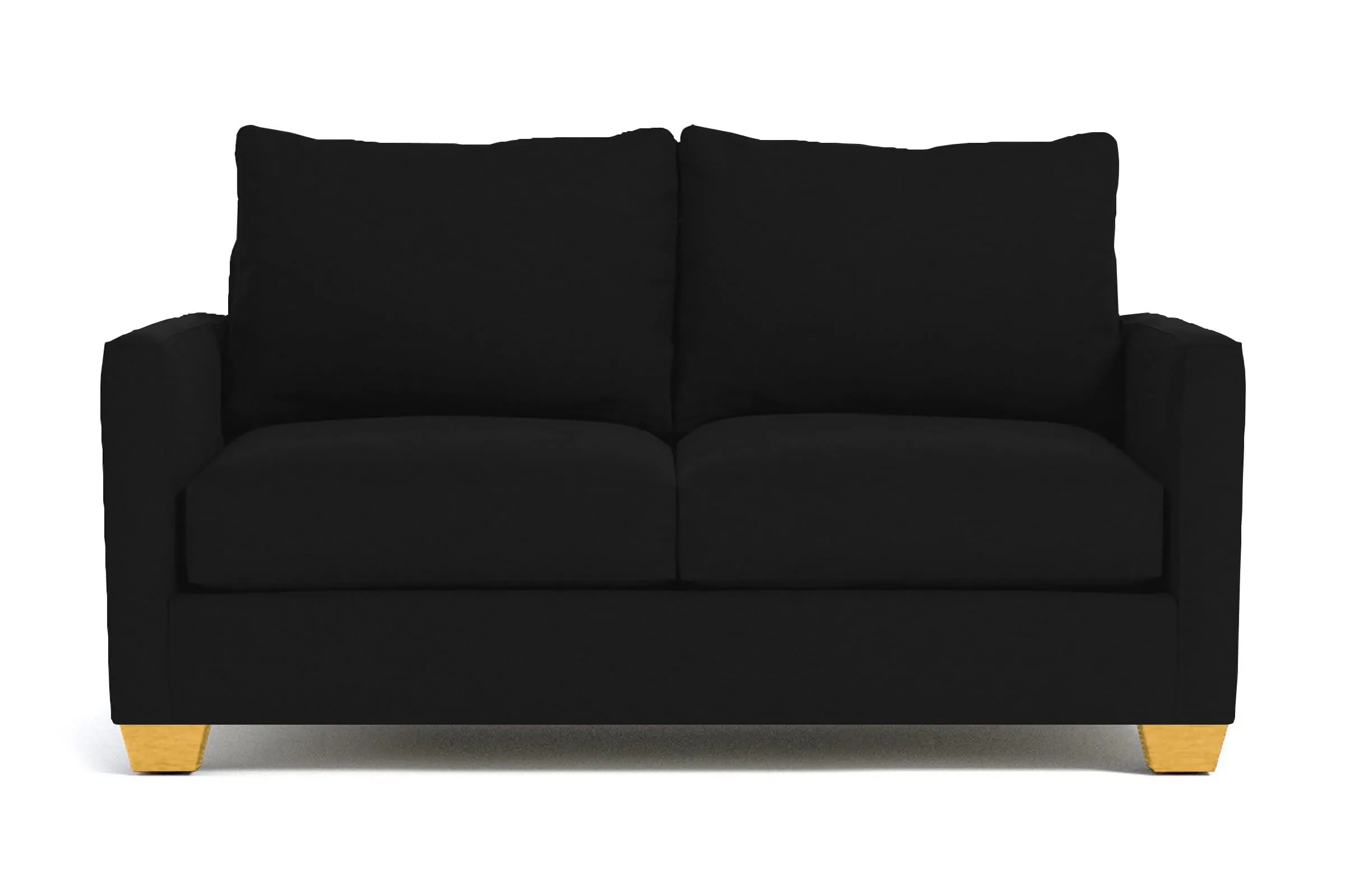 Tuxedo Apartment Size Sofa :: Leg Finish: Natural / Size: Apartment Size - 69"w